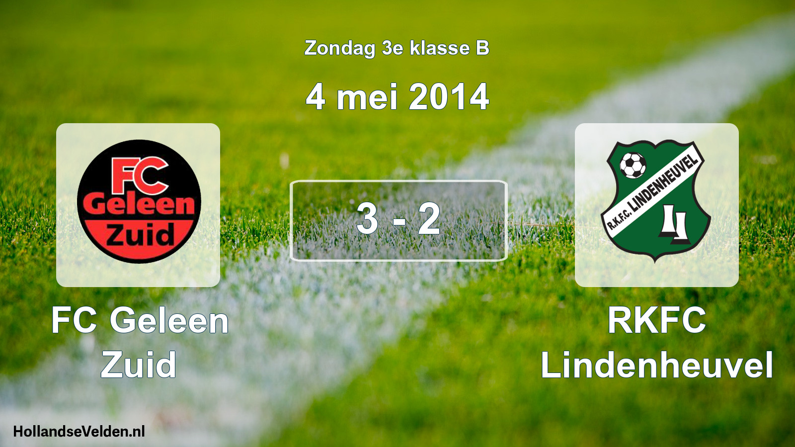 Total number of matches played: FC Geleen Zuid - RKFC Lindenheuvel 3 - 2 (4 May 2014)