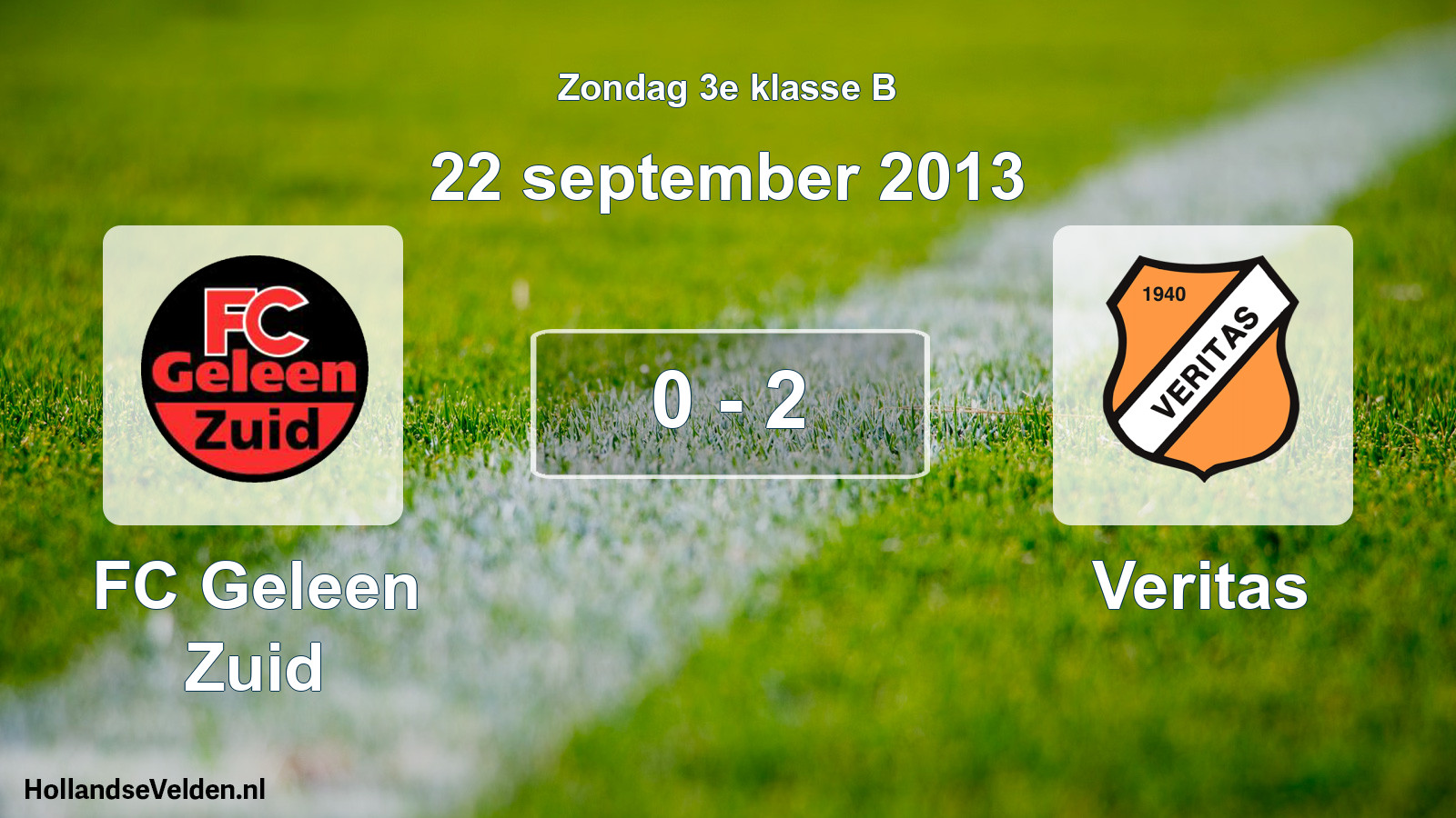 Total number of matches played: FC Geleen Zuid - Veritas 0 - 2 (22 September 2013)