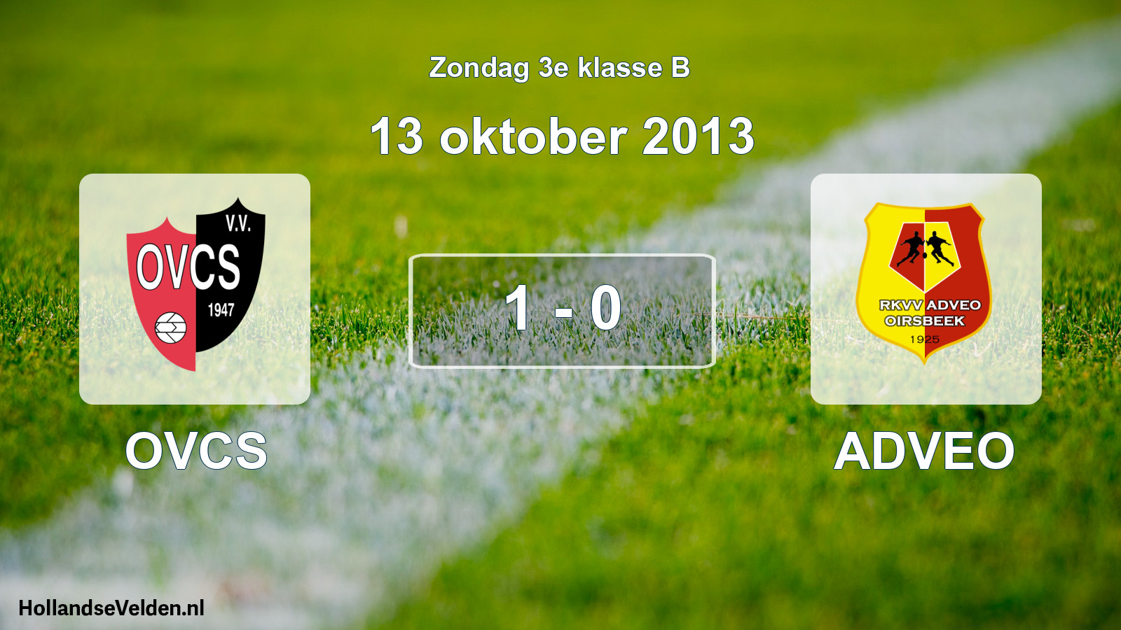 Total number of matches played: OVCS - ADVEO 1 - 0 (13 October 2013)