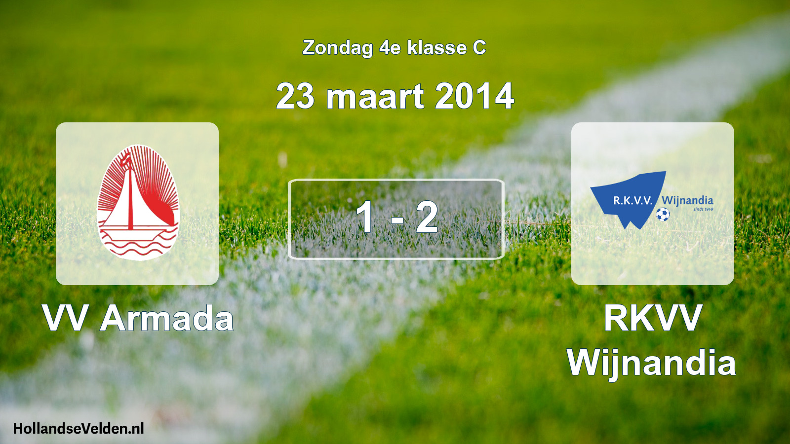 Total number of matches played: VV Armada - RKVV Wijnandia 1 - 2 (23 March 2014)