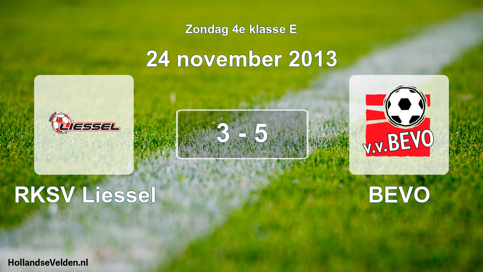 Total number of matches played: RKSV Liessel - BEVO 3 - 5 (24 November 2013)