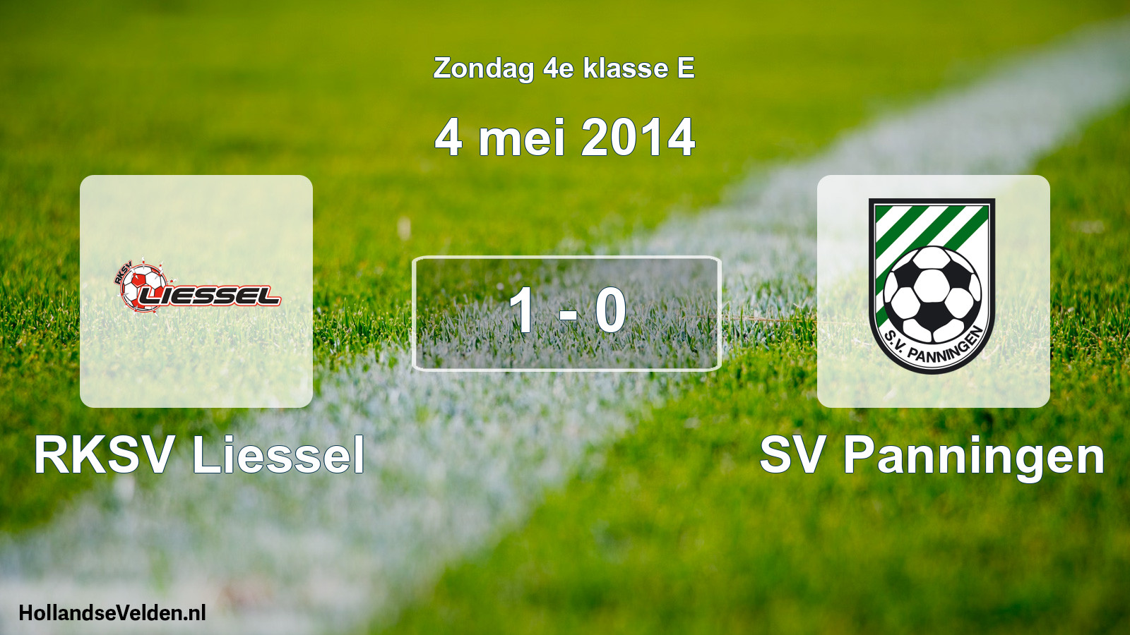 Total number of matches played: RKSV Liessel - SV Panningen 1 - 0 (4 May 2014)