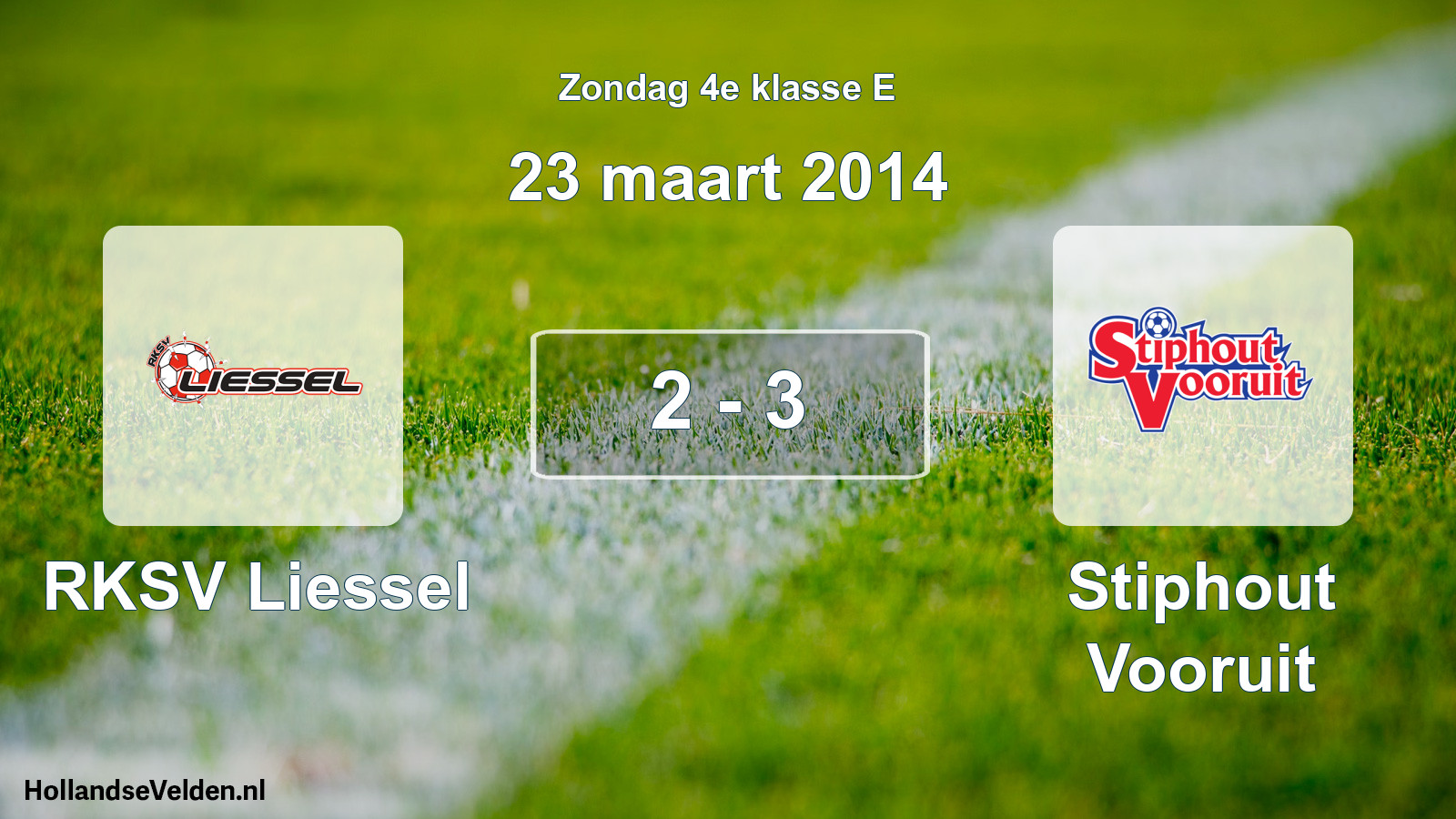 Total number of matches played: RKSV Liessel - Stiphout Vooruit 2 - 3 (23 March 2014)