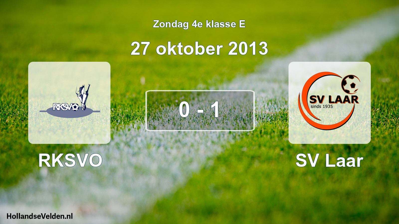 Total number of matches played: RKSVO - SV Laar 0 - 1 (27 October 2013)