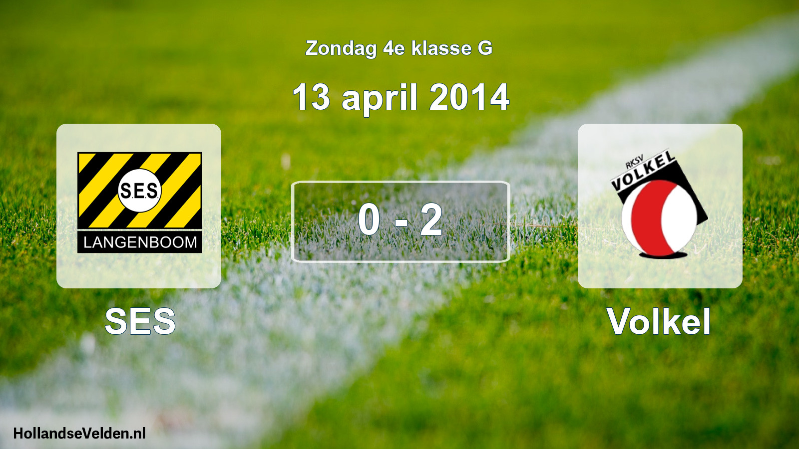 Total number of matches played: SES - Volkel 0 - 2 (13 April 2014)