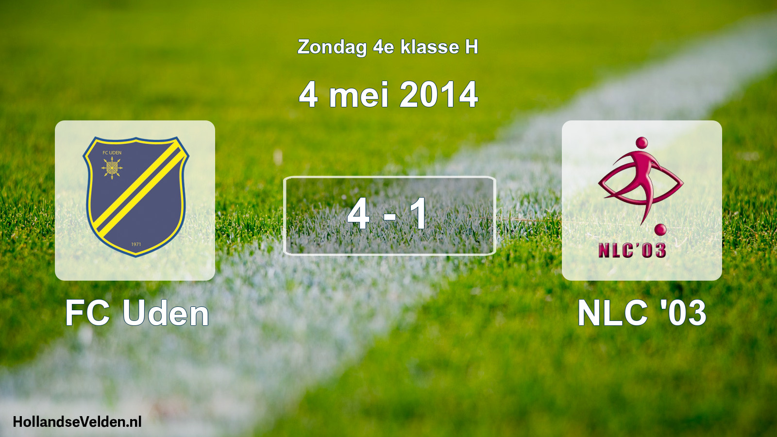 Total number of matches played: FC Uden - NLC '03 4 - 1 (4 May 2014)
