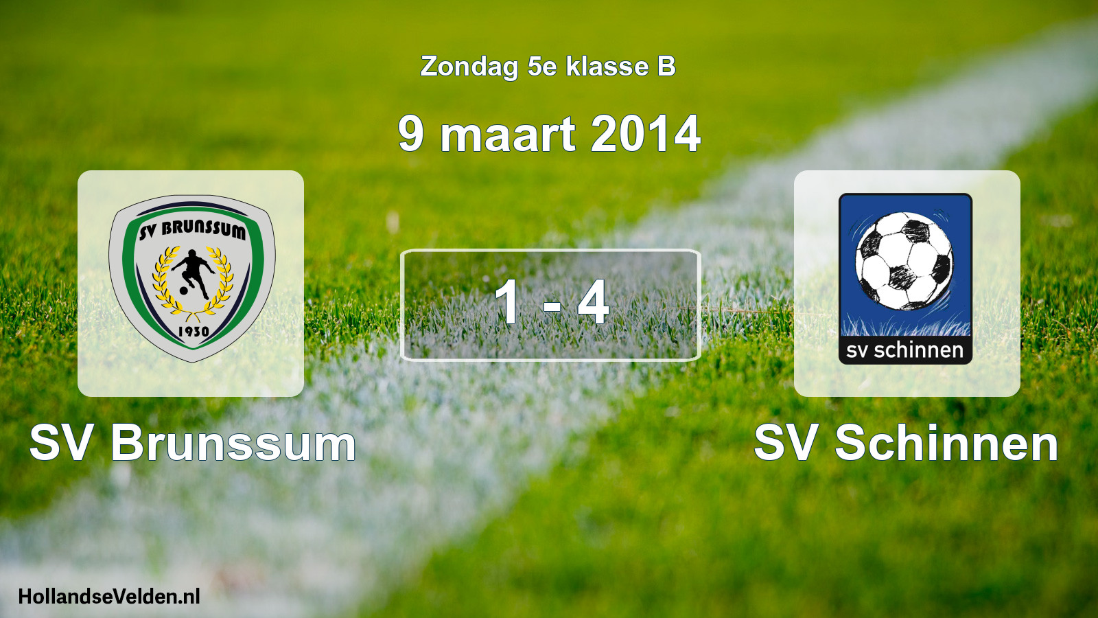 Total number of matches played: SV Brunssum - SV Schinnen 1 - 4 (9 March 2014)