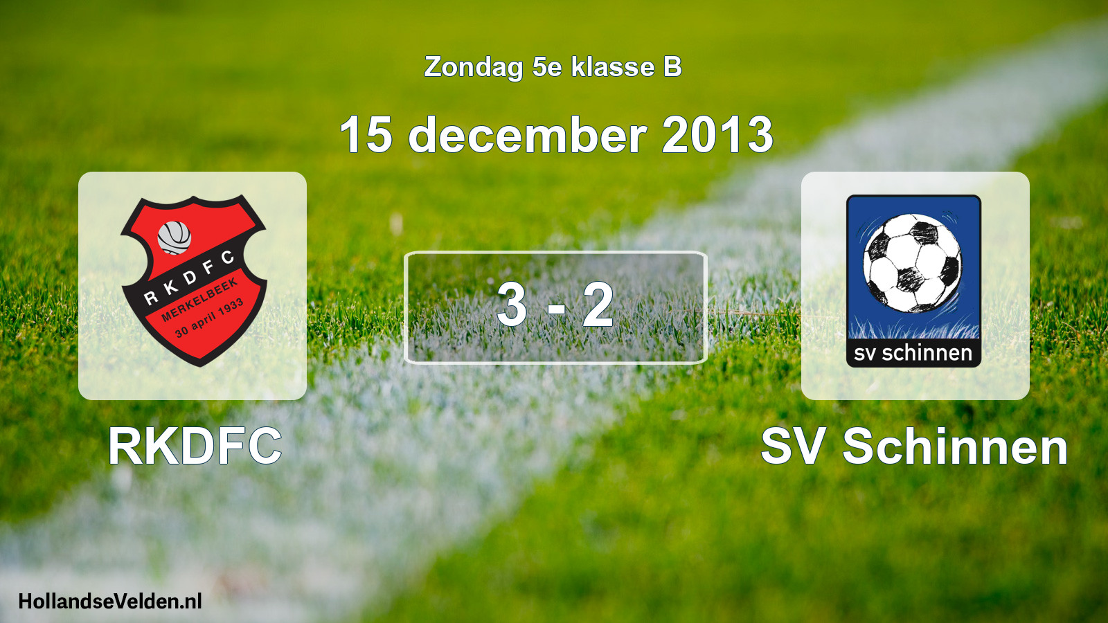 Total number of matches played: RKDFC - SV Schinnen 3 - 2 (15 December 2013)