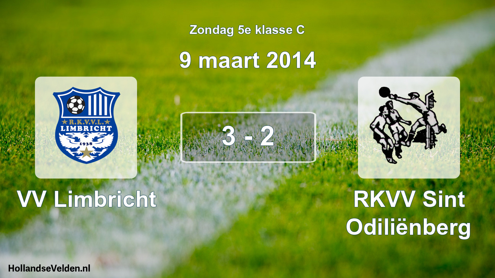 Total number of matches played: VV Limbricht - RKVV Sint Odiliënberg 3 - 2 (9 March 2014)