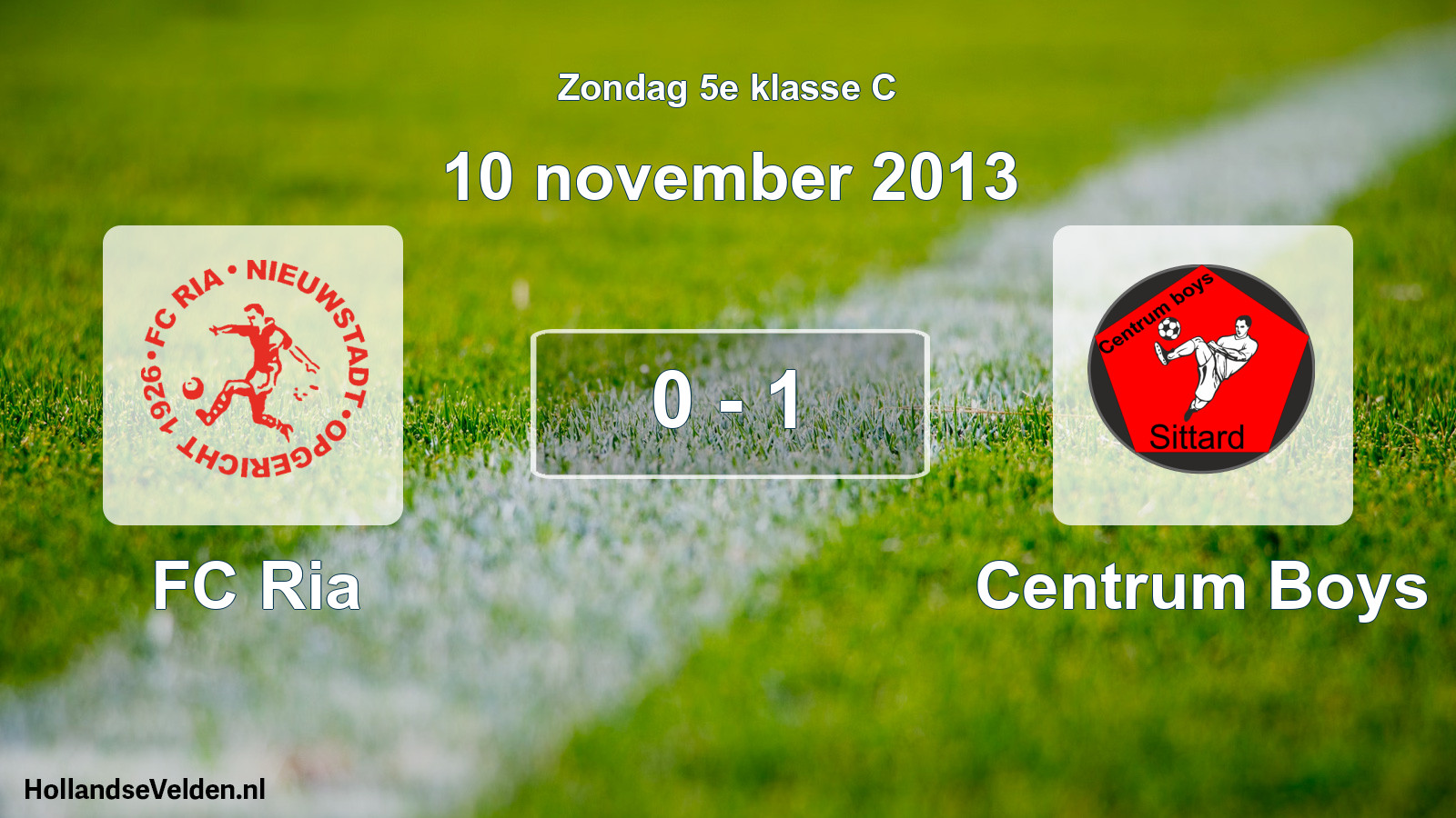 Total number of matches played: FC Ria - Centrum Boys 0 - 1 (10 November 2013)