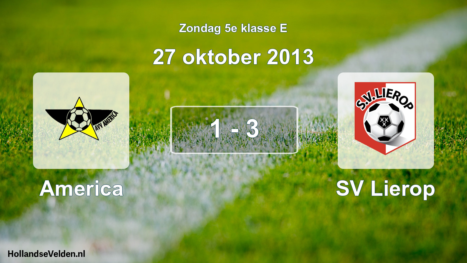 Total number of matches played: America - SV Lierop 1 - 3 (27 October 2013)