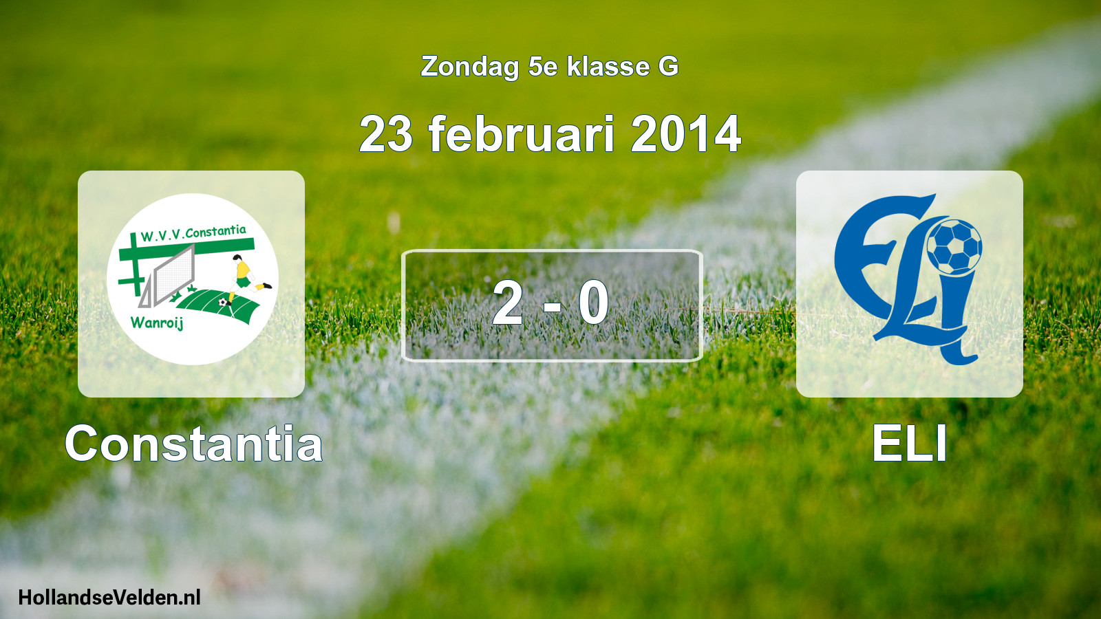 Total number of matches played: Constantia - ELI 2 - 0 (23 February 2014)