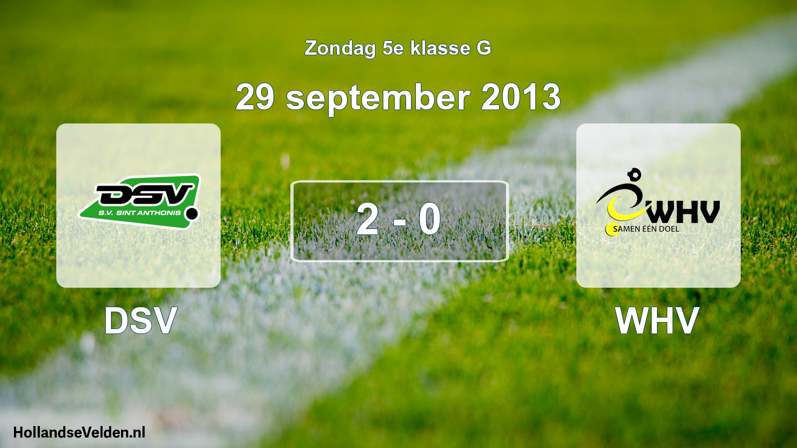 Total number of matches played: DSV - WHV 2 - 0 (29 September 2013)