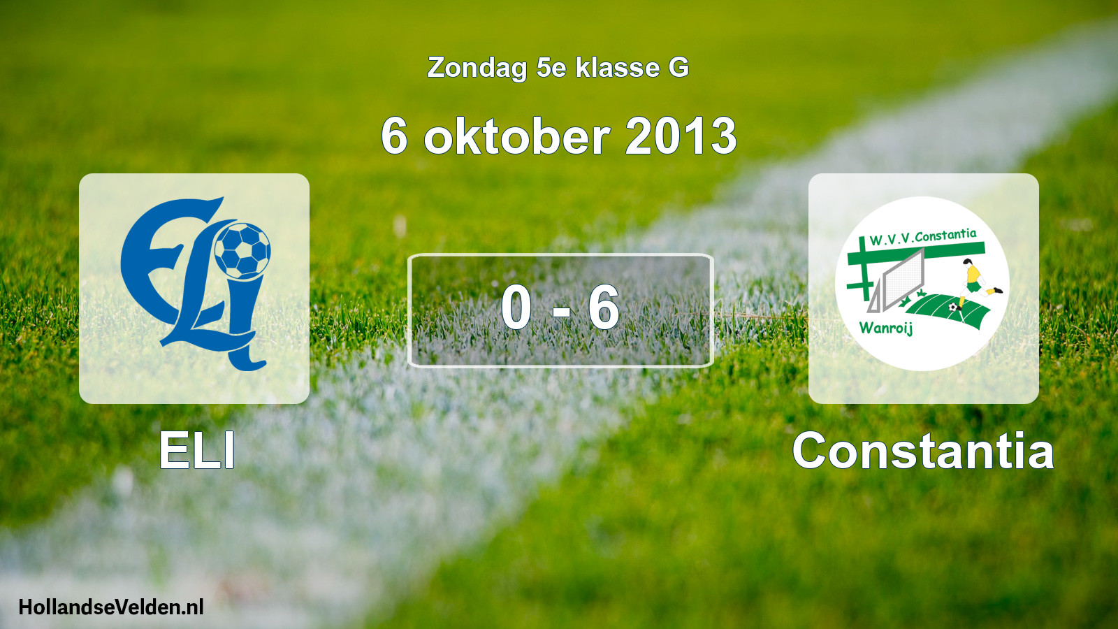 Total number of matches played: ELI - Constantia 0 - 6 (6 October 2013)