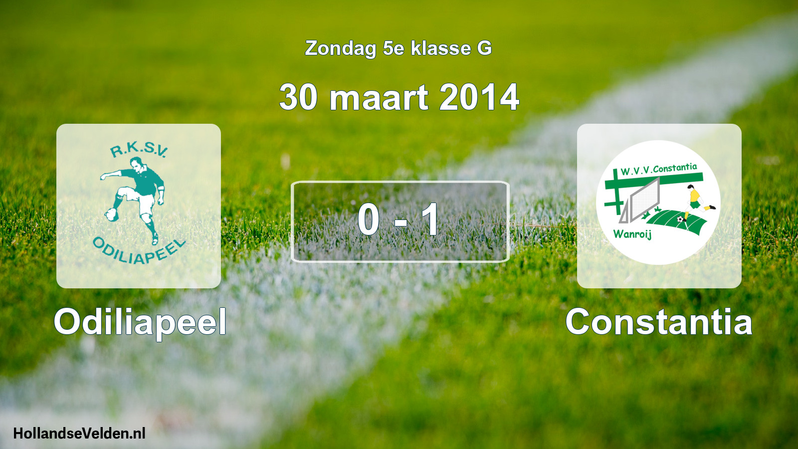 Total number of matches played: Odiliapeel - Constantia 0 - 1 (30 March 2014)