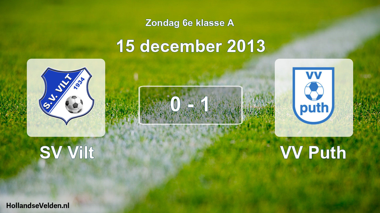 Total number of matches played: SV Vilt - VV Puth 0 - 1 (15 December 2013)