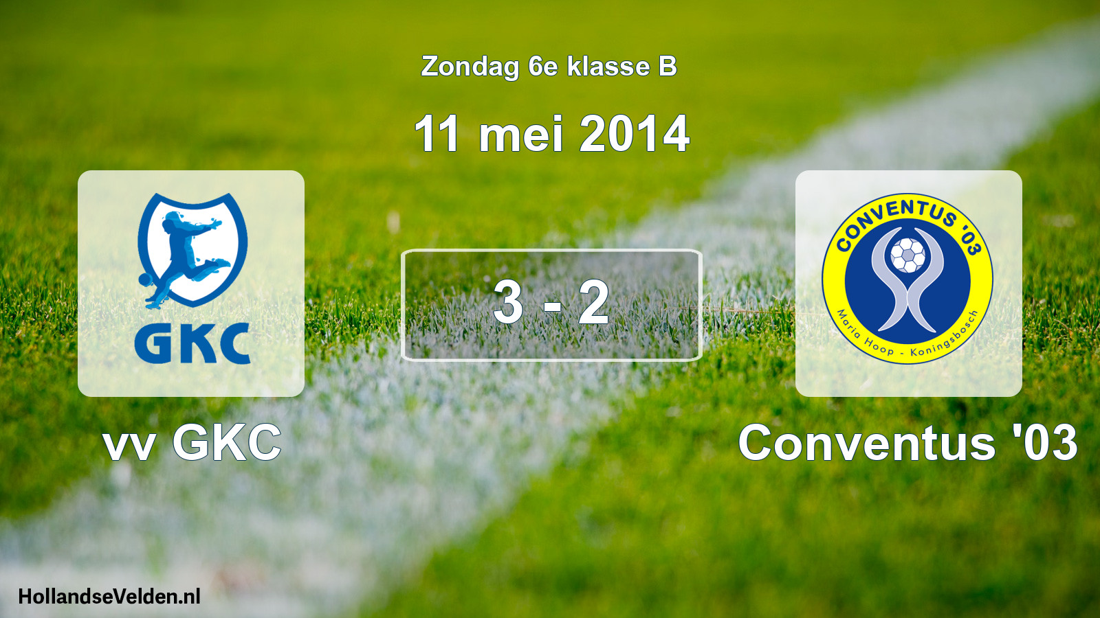 Total number of matches played: vv GKC - Conventus '03 3 - 2 (11 May 2014)