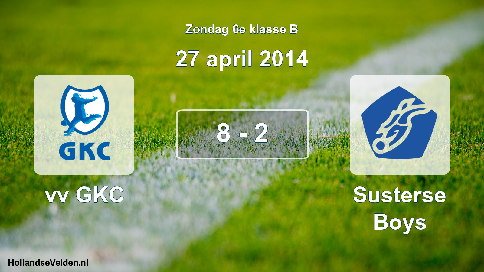Total number of matches played: vv GKC - Susterse Boys 8 - 2 (27 April 2014)