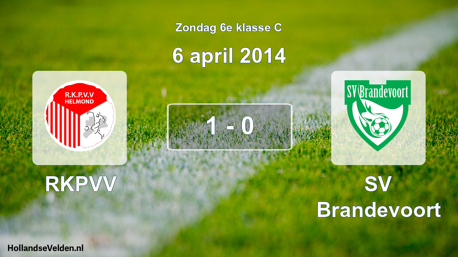 Total number of matches played: RKPVV - SV Brandevoort 1 - 0 (6 April 2014)
