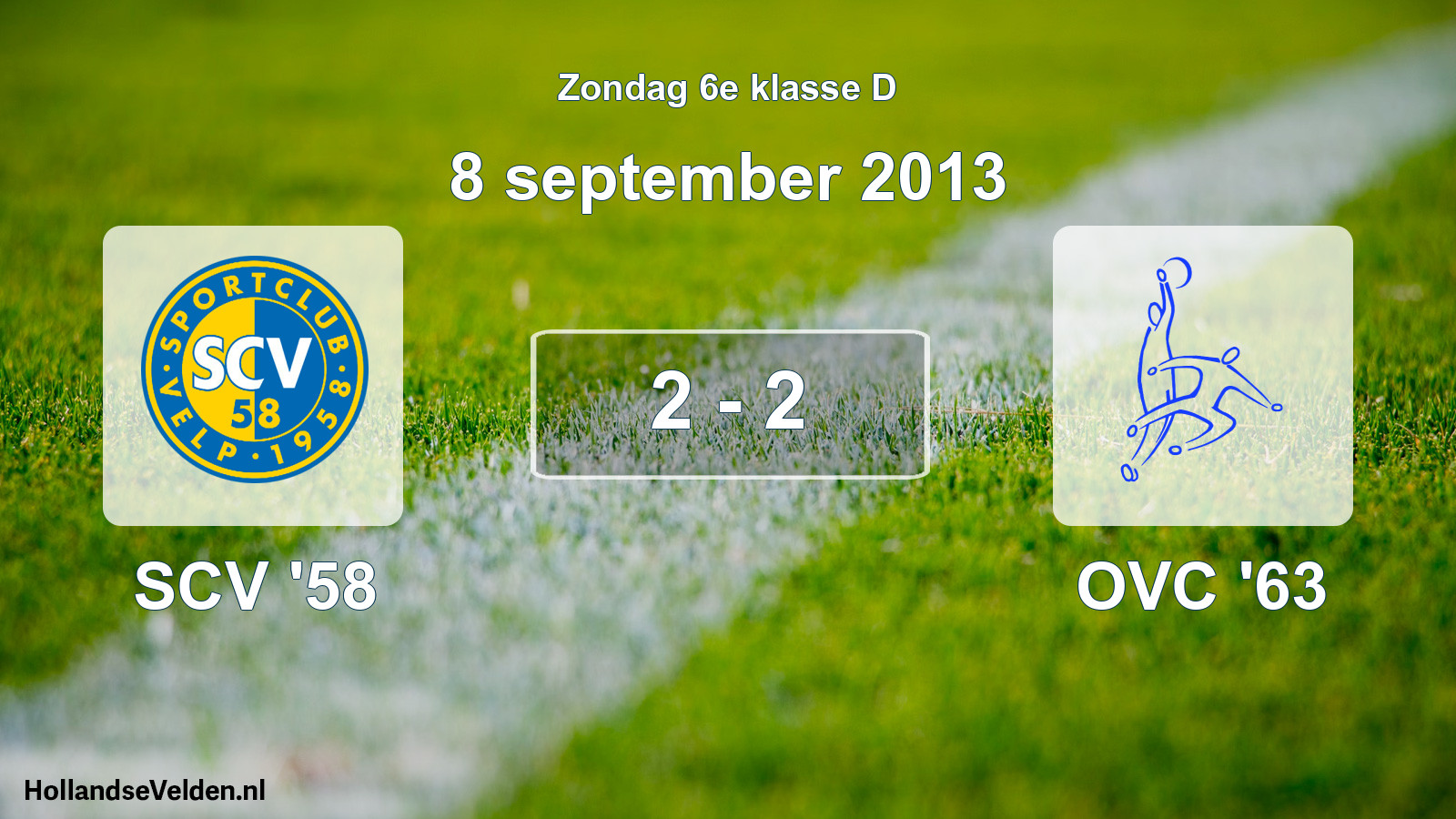Total number of matches played: SCV '58 - OVC '63 2 - 2 (8 September 2013)