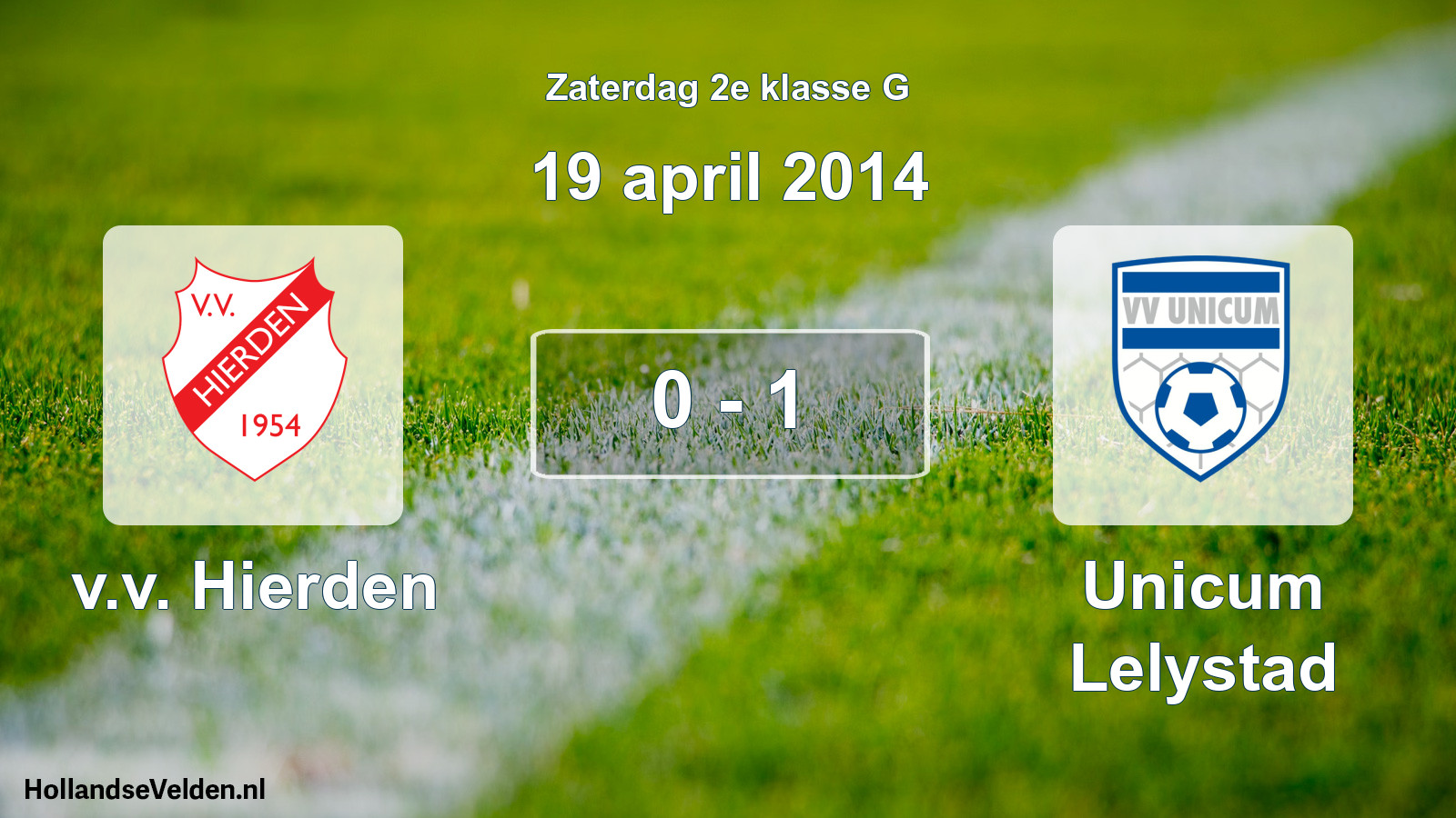Total number of matches played: v.v. Hierden - Unicum Lelystad 0 - 1 (19 April 2014)