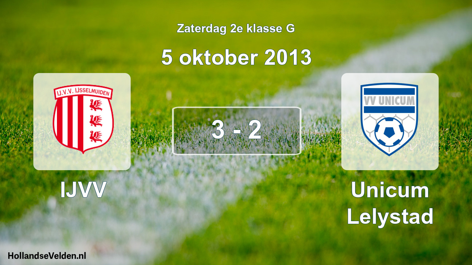 Total number of matches played: IJVV - Unicum Lelystad 3 - 2 (5 October 2013)