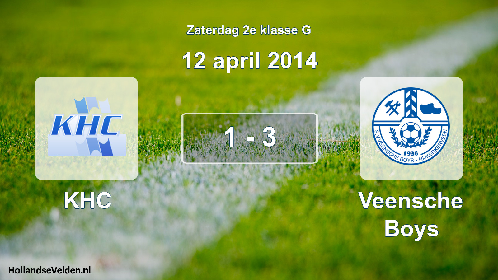 Total number of matches played: KHC - Veensche Boys 1 - 3 (12 April 2014)