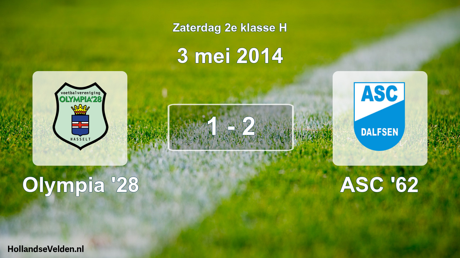 Total number of matches played: Olympia '28 - ASC '62 1 - 2 (3 May 2014)