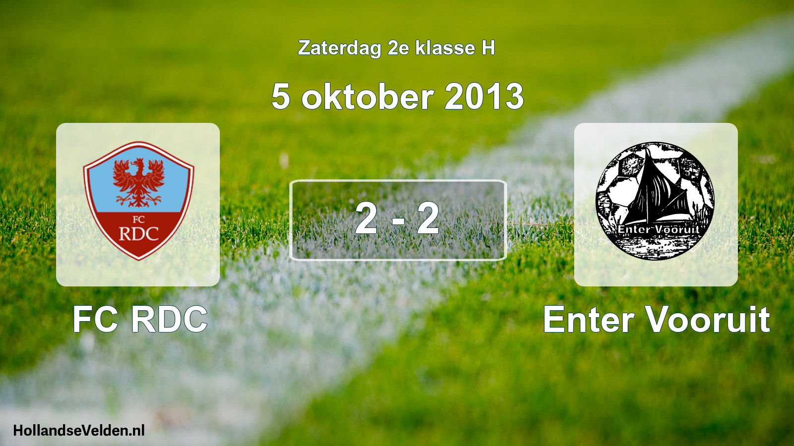 Total number of matches played: FC RDC - Enter Vooruit 2 - 2 (5 October 2013)