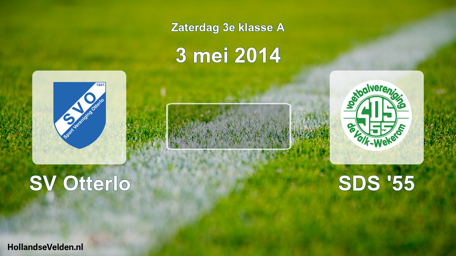 Scheduled Match: SV Otterlo - SDS '55 (3 May 2014)