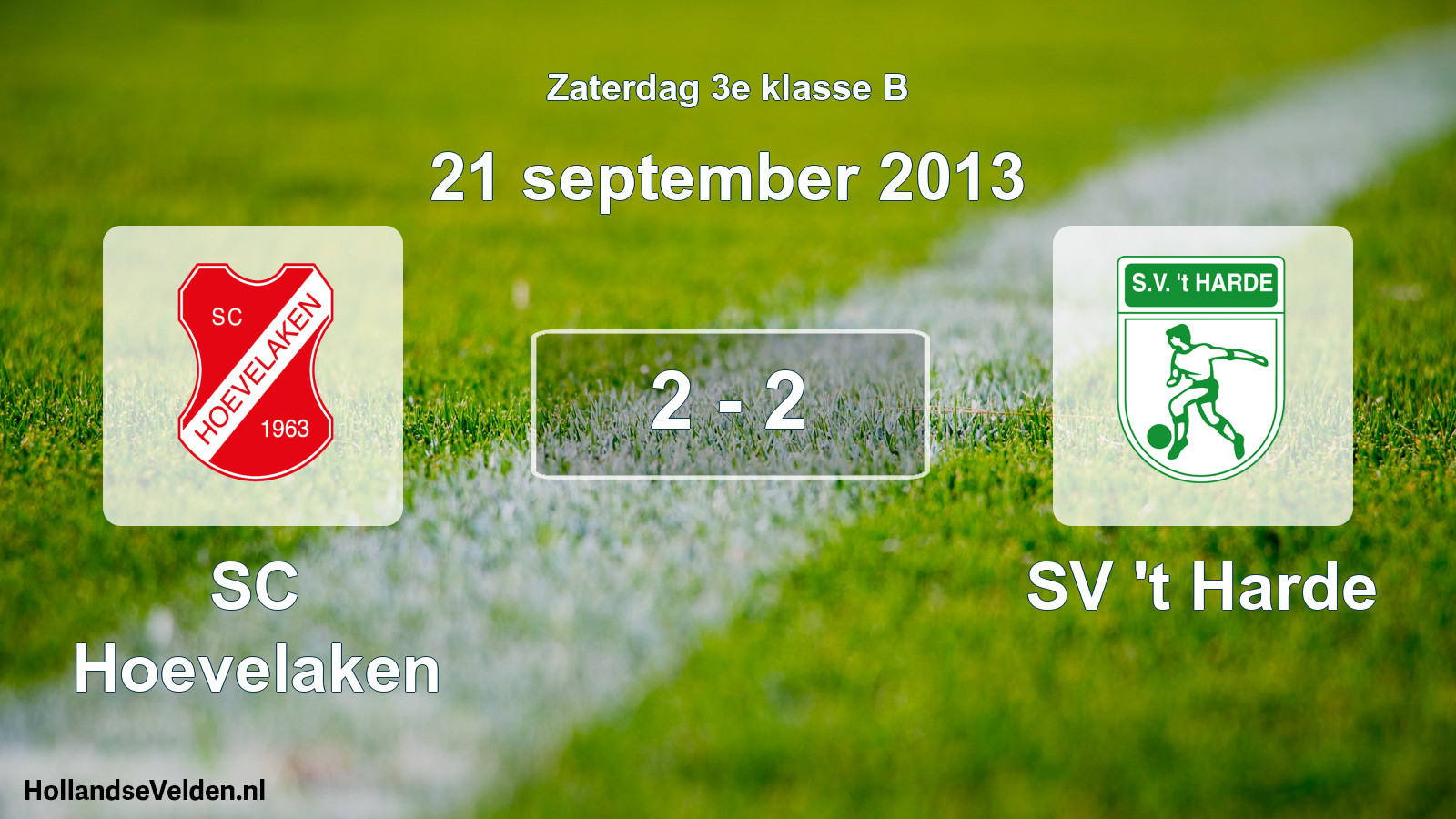 Total number of matches played: SC Hoevelaken - SV 't Harde 2 - 2 (21 September 2013)
