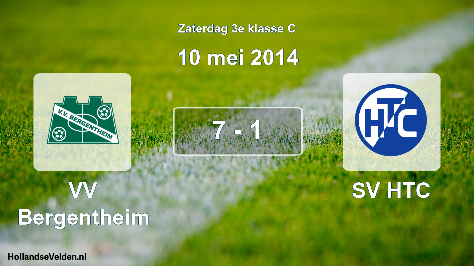 Total number of matches played: VV Bergentheim - SV HTC 7 - 1 (10 May 2014)
