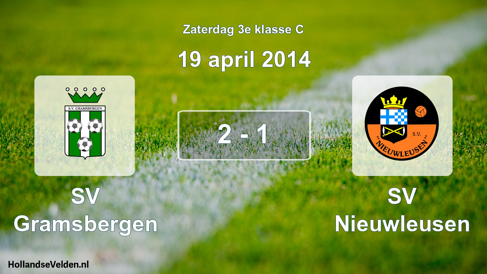 Total number of matches played: SV Gramsbergen - SV Nieuwleusen 2 - 1 (19 April 2014)