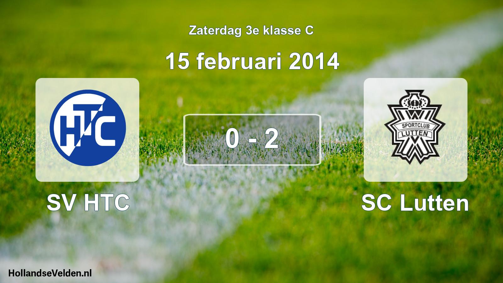 Total number of matches played: SV HTC - SC Lutten 0 - 2 (15 February 2014)