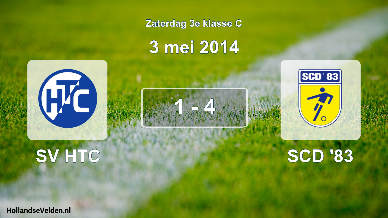 Total number of matches played: SV HTC - SCD '83 1 - 4 (3 May 2014)
