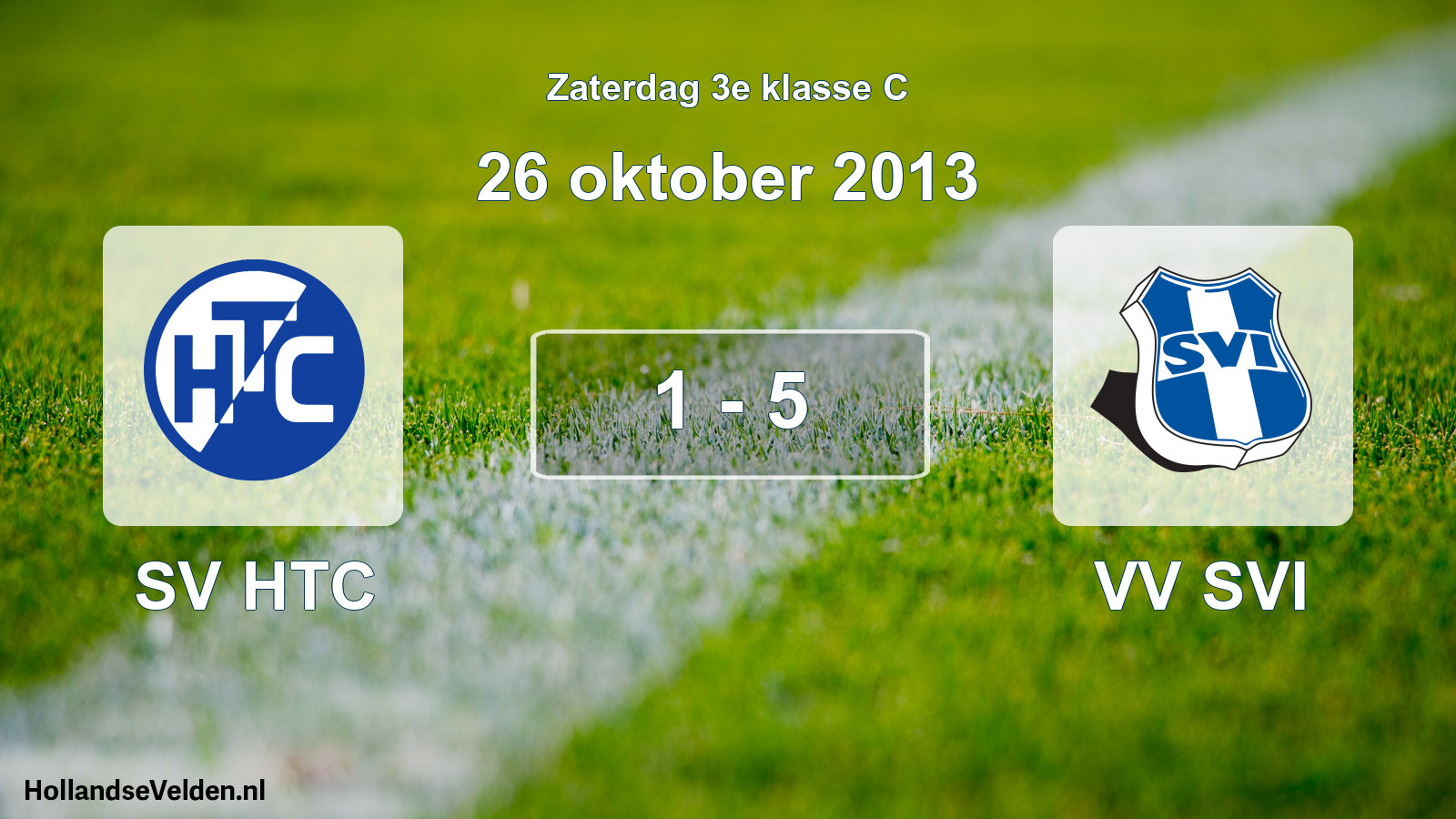 Total number of matches played: SV HTC - VV SVI 1 - 5 (26 October 2013)