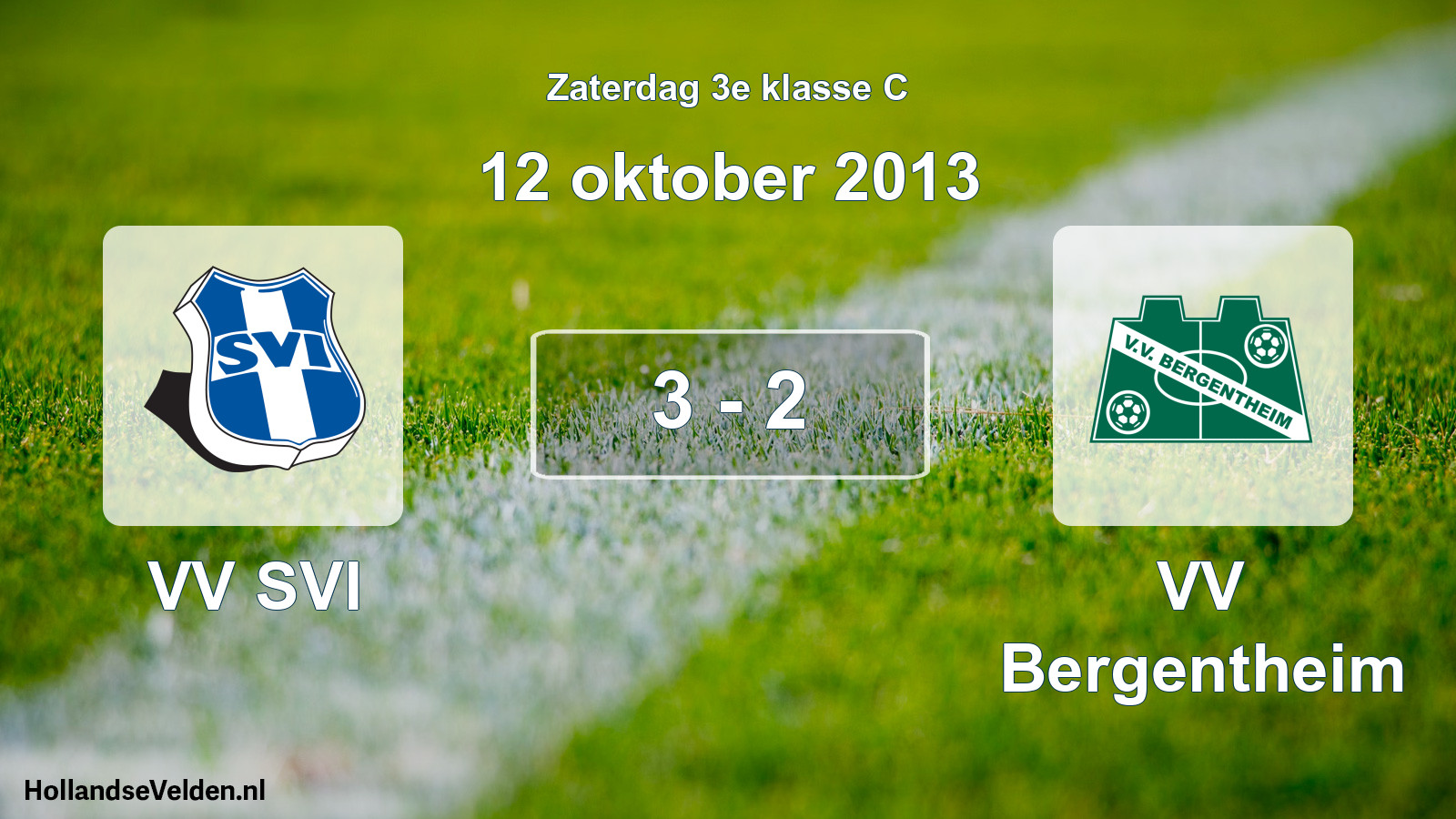 Total number of matches played: VV SVI - VV Bergentheim 3 - 2 (12 October 2013)