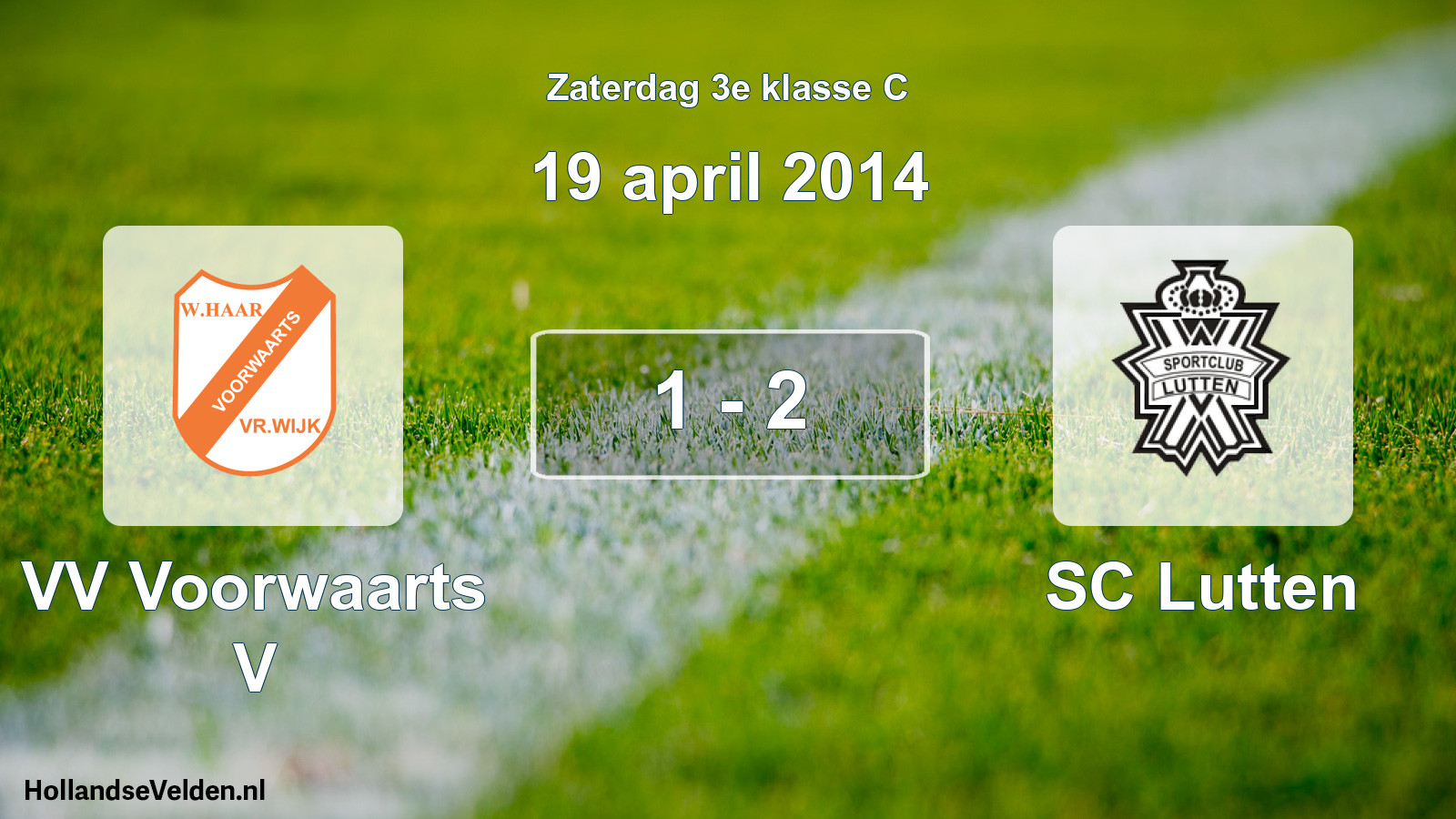 Total number of matches played: VV Voorwaarts V - SC Lutten 1 - 2 (19 April 2014)