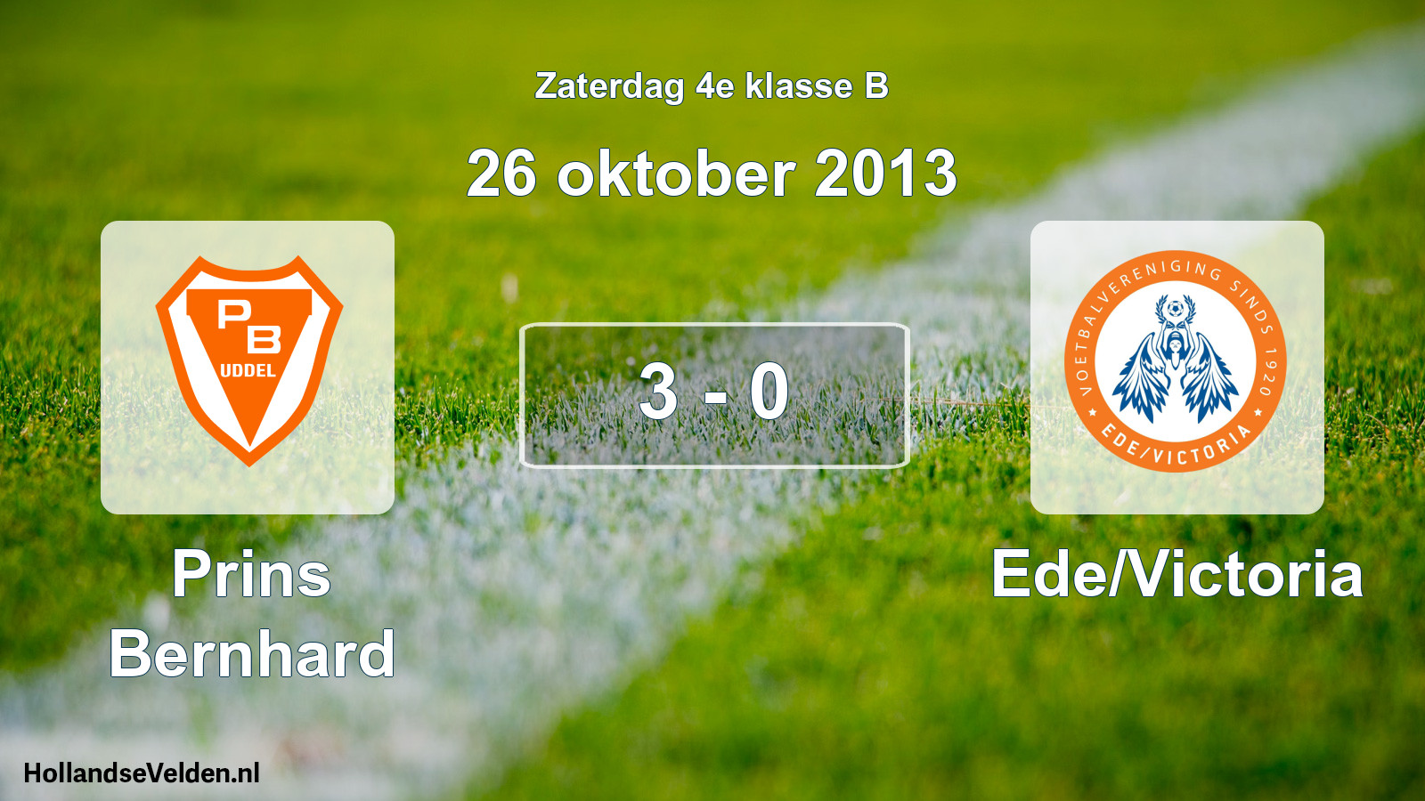 Total number of matches played: Prins Bernhard - Ede/Victoria 3 - 0 (26 October 2013)