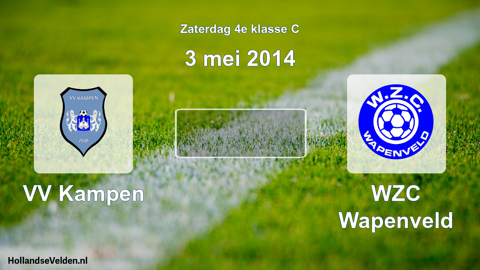 Scheduled Match: VV Kampen - WZC Wapenveld (3 May 2014)