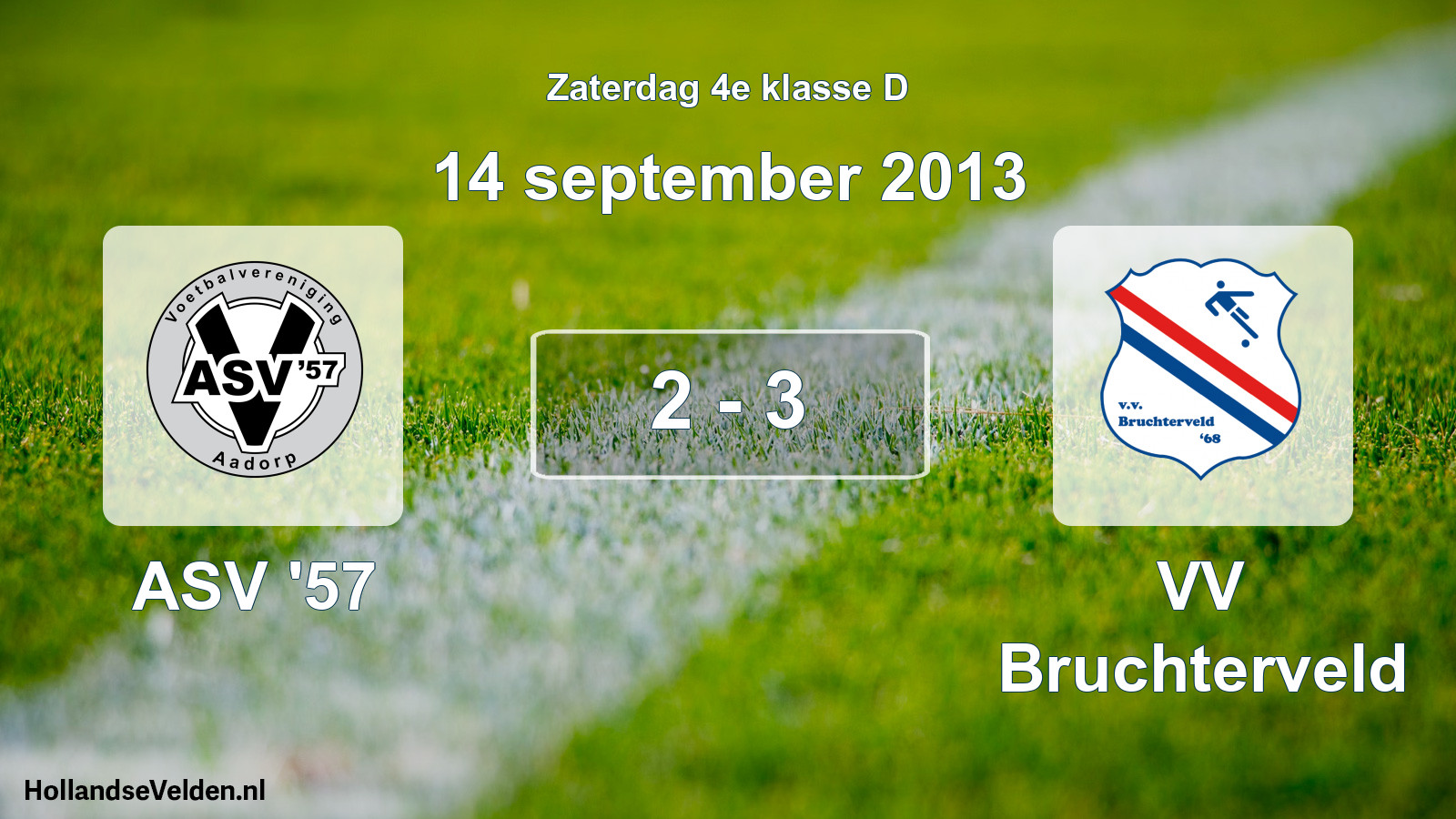 Total number of matches played: ASV '57 - VV Bruchterveld 2 - 3 (14 September 2013)
