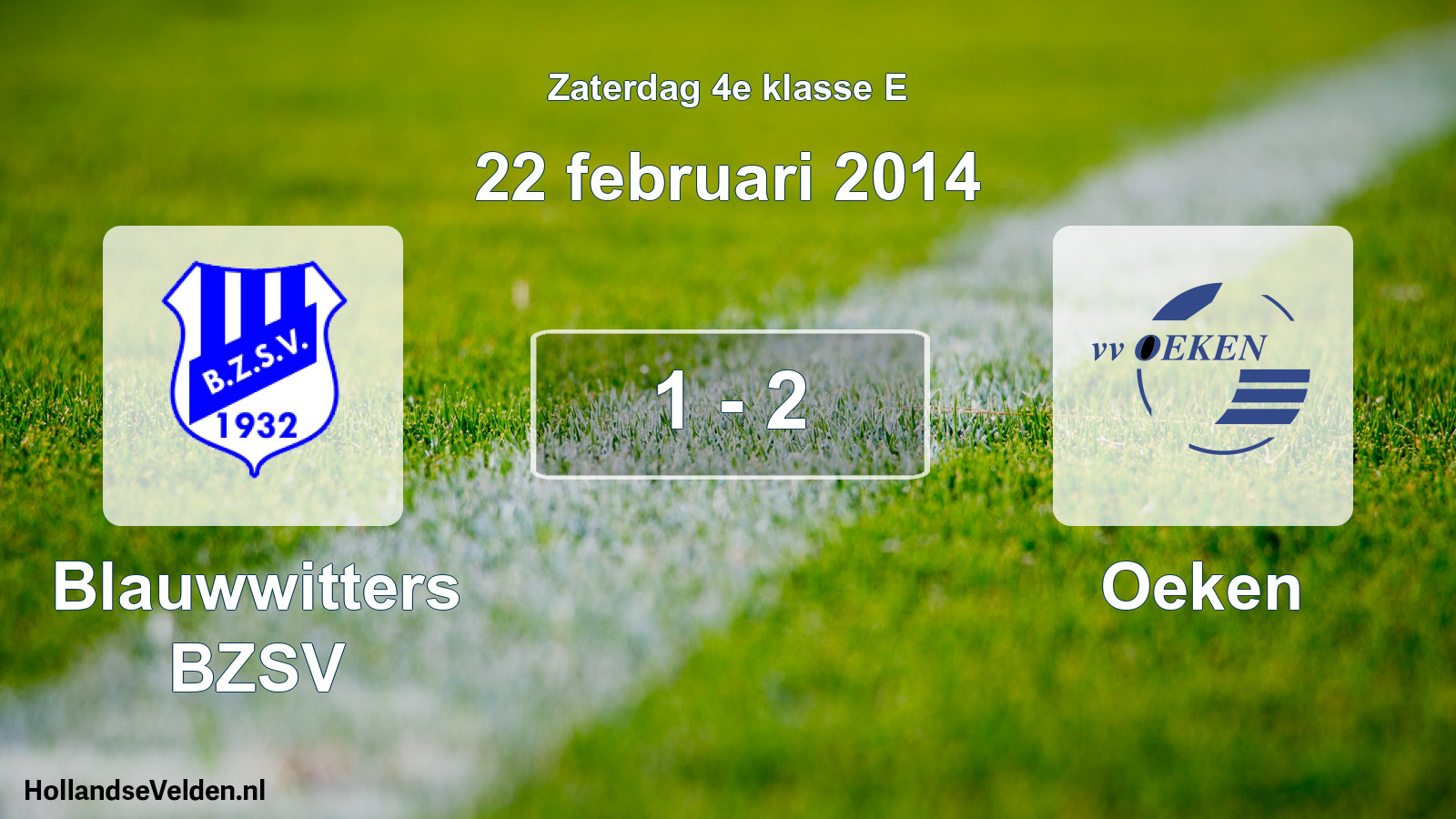 Total number of matches played: Blauwwitters BZSV - Oeken 1 - 2 (22 February 2014)