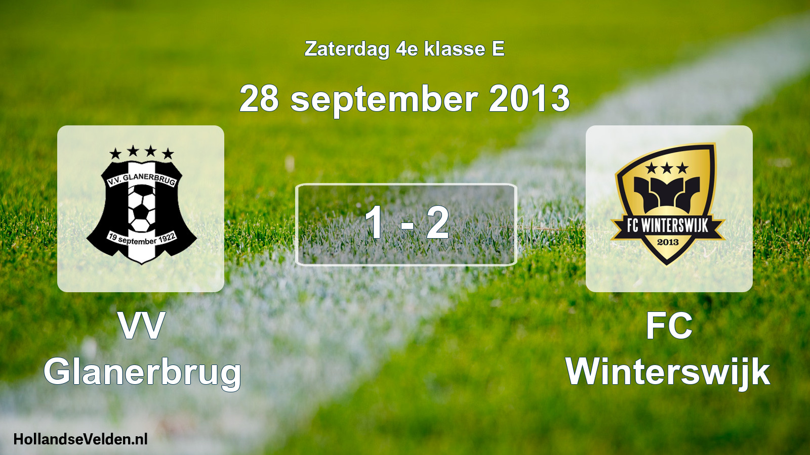 Total number of matches played: VV Glanerbrug - FC Winterswijk 1 - 2 (28 September 2013)