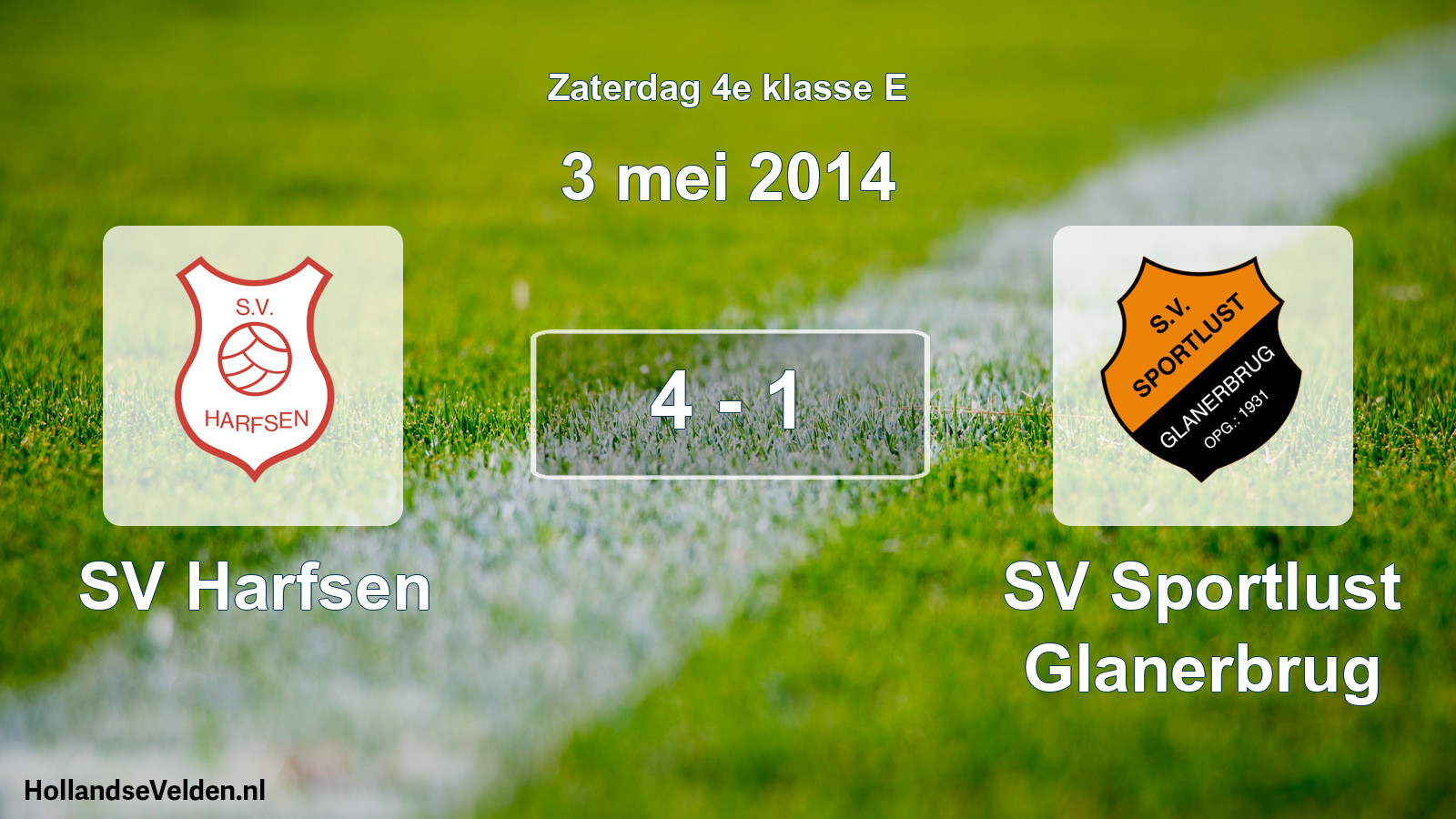 Total number of matches played: SV Harfsen - SV Sportlust Glanerbrug 4 - 1 (3 May 2014)