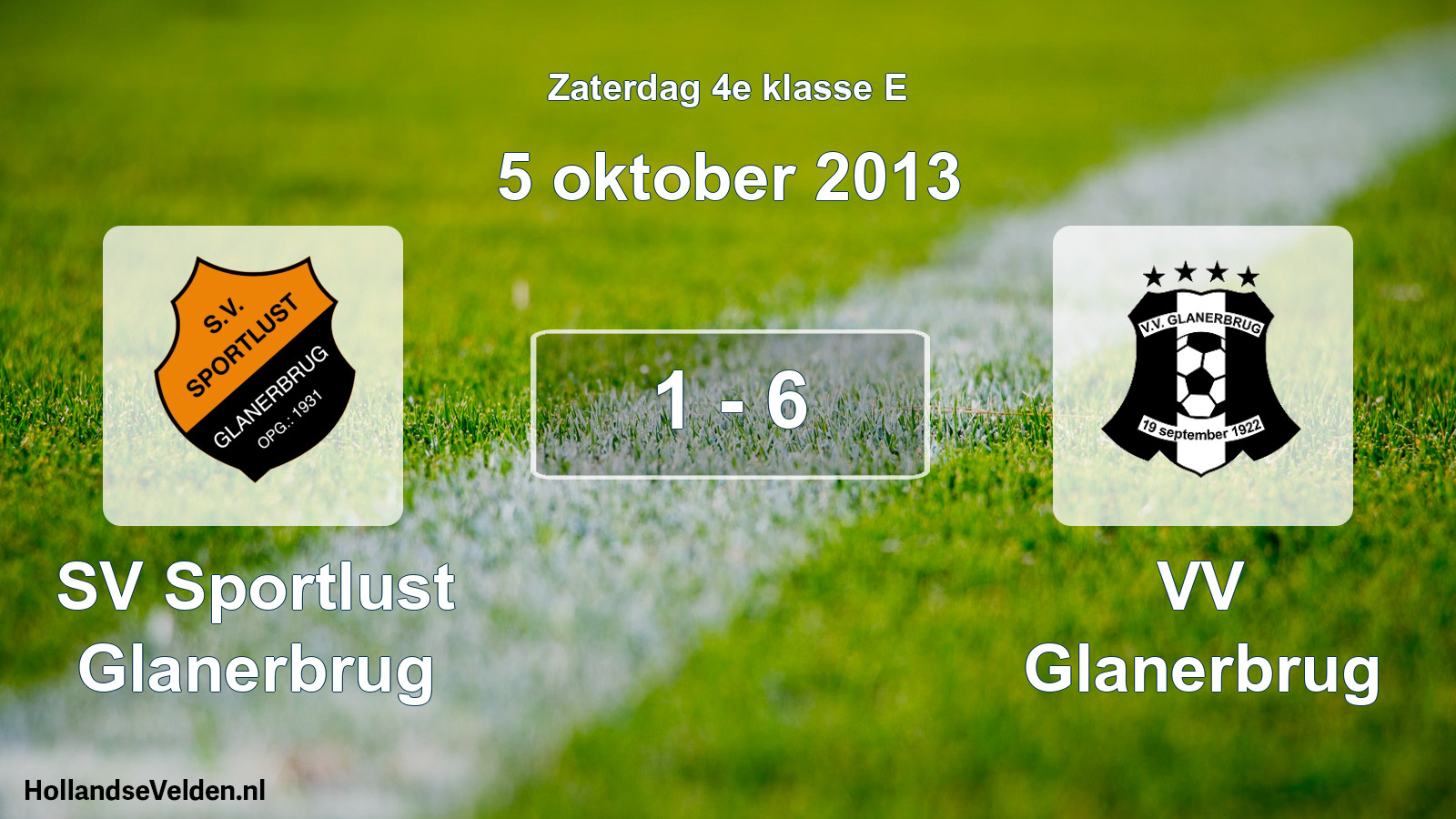 Total number of matches played: SV Sportlust Glanerbrug - VV Glanerbrug 1 - 6 (5 October 2013)