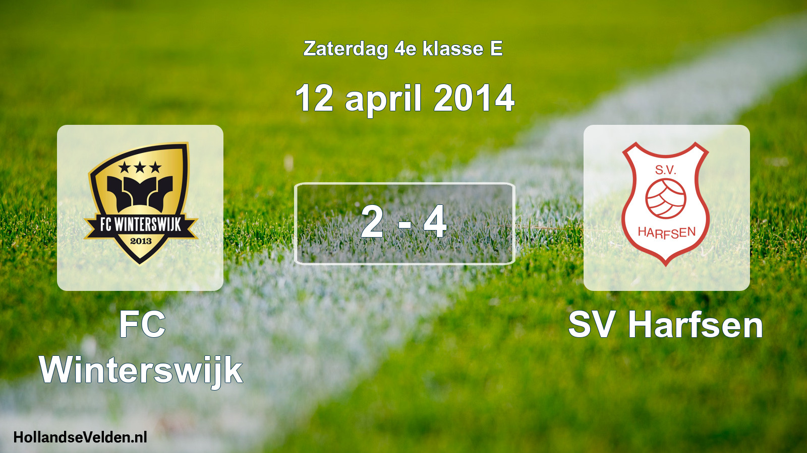 Total number of matches played: FC Winterswijk - SV Harfsen 2 - 4 (12 April 2014)