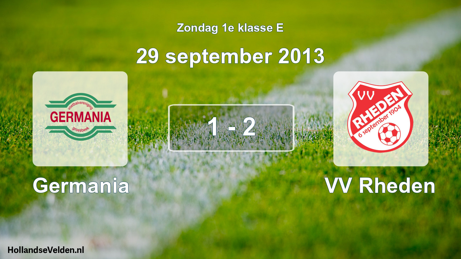 Total number of matches played: Germania - VV Rheden 1 - 2 (29 September 2013)