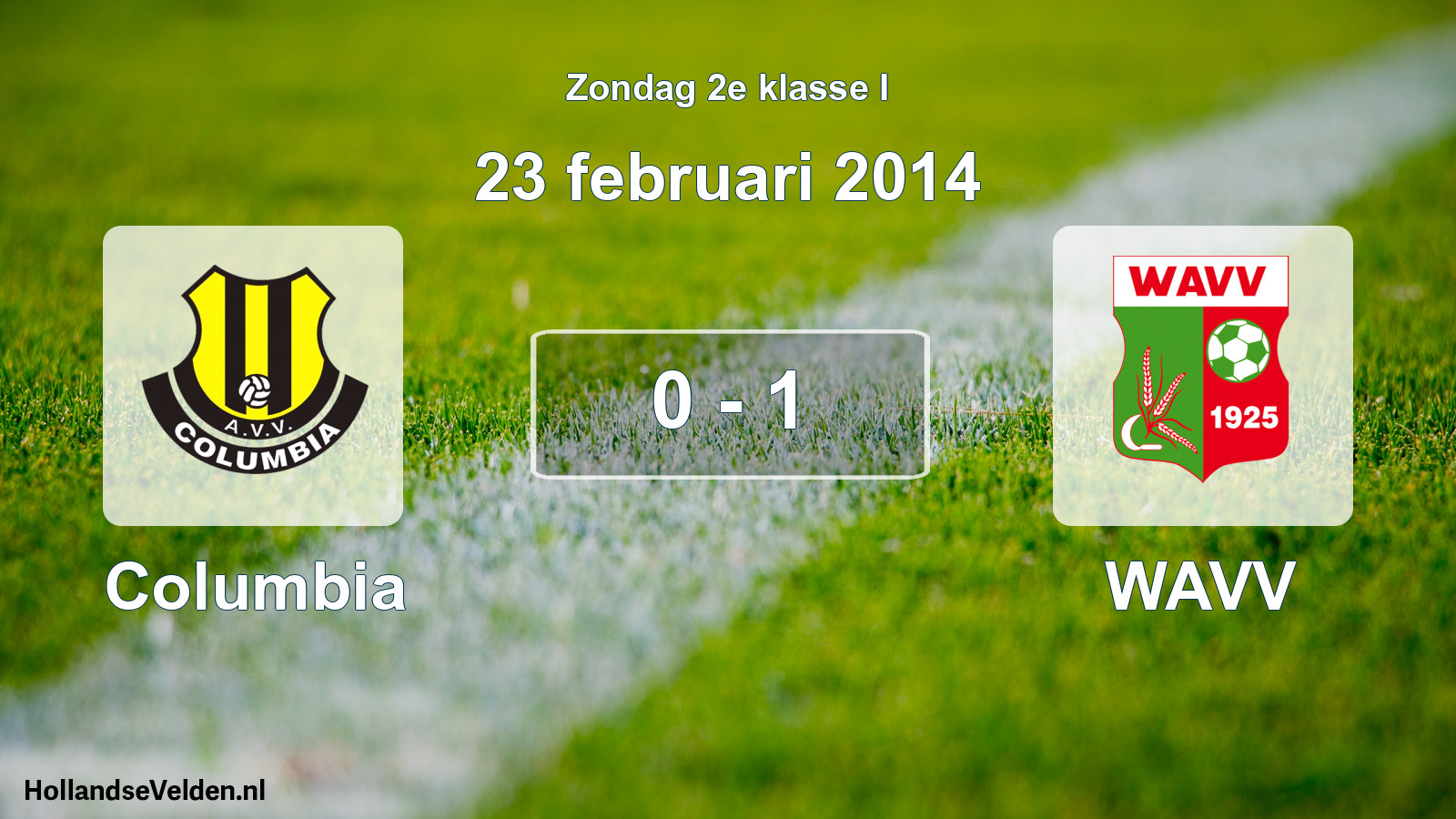 Total number of matches played: Columbia - WAVV 0 - 1 (23 February 2014)