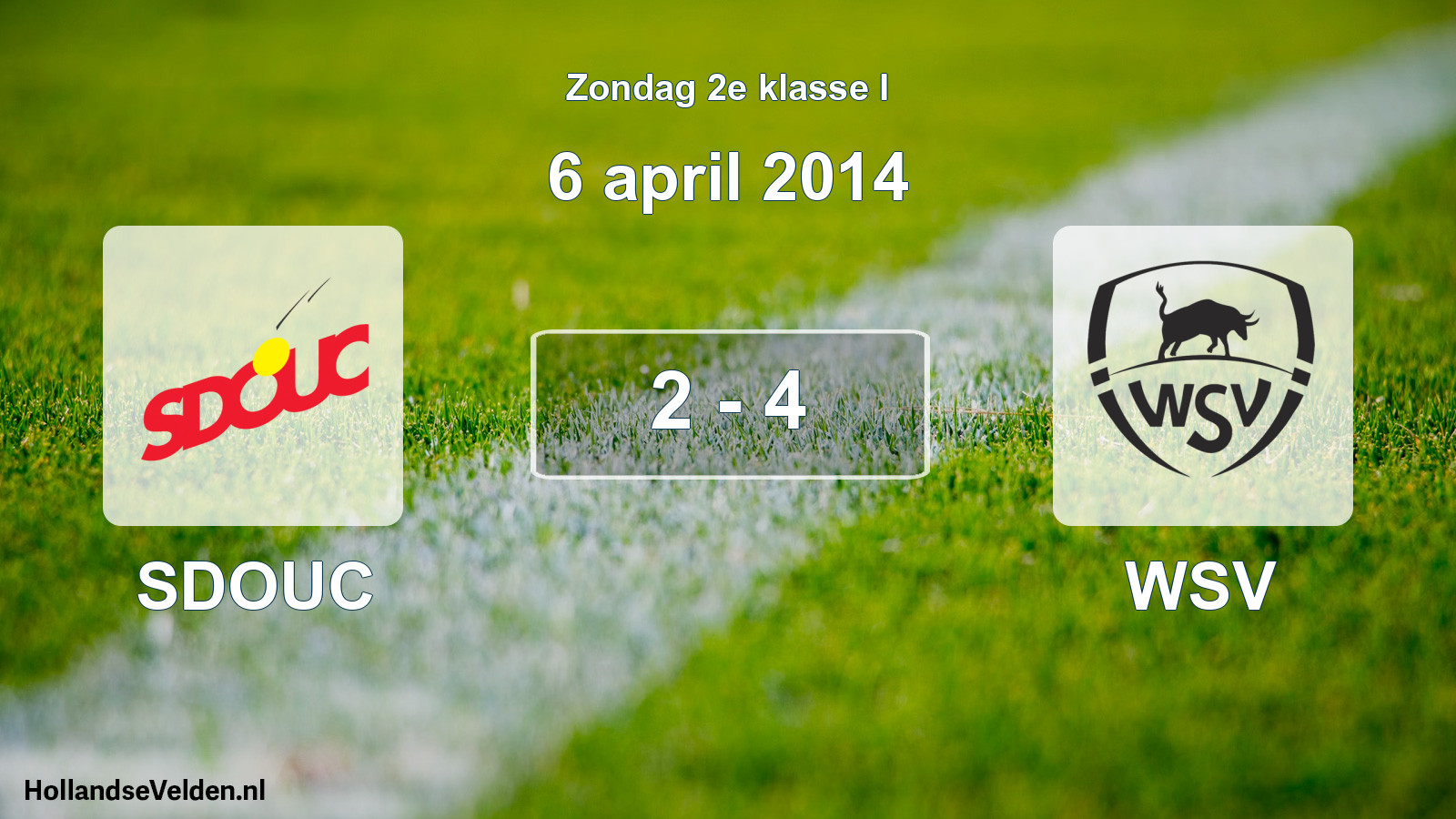 Total number of matches played: SDOUC - WSV 2 - 4 (6 April 2014)