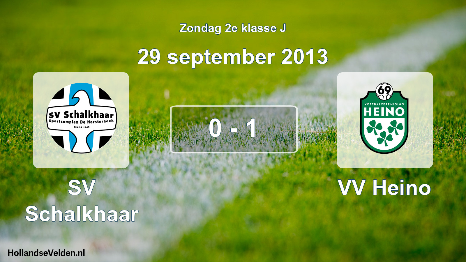 Total number of matches played: SV Schalkhaar - VV Heino 0 - 1 (29 September 2013)